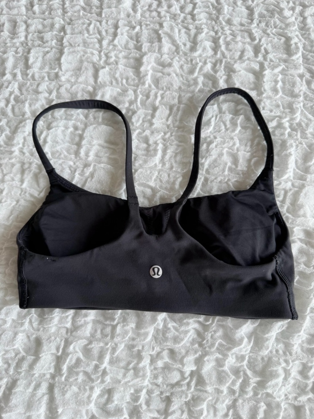 Lululemon Wunder Train Black Sports Bra Size 4 - Picture 3 of 6